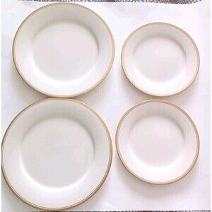 Noritake Japan Dinner Salad Plates Ivory China Viceroy 7222 Set Of 4 Vintage